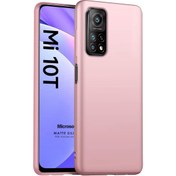 Resim Matte Silicone Xiaomi Mi 10t Kılıf Rose Gold Microsonic