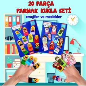 Resim 2 Set 20 Parça Tox Emojiler ve Meslekler Parmak Kukla T106 T762 