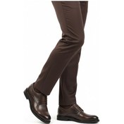 Resim Kahve Hakiki Deri Kaymaz Taban Erkek Klasik Ayakkabı 623 M Kahve 