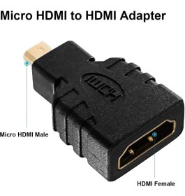 Resim Aogo Micro HDMI Dönüştürücü HDMI Dişi (Tip-A) - Mikro HDMI Erkek (Tip-D) Mikro HDMI 