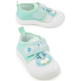 Resim Gezer Yazlık Keten Kız Bebe Happy Birds Cırtlı Ayarlanabilir Ayakkabı Ga2ybm.03356.00.3g3.0a Yeşil 