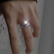 Resim Vintage ilhamlı basit tarz tek yüzük - Benzersiz geometrik tasarımıyla dayanıklı alaşımlı, rahat kıyafetler için mükemmel, günlük aksesuar | Minimalist yüzük | Alaşımlı yapı 