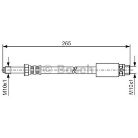 Resim BOSCH 1987476359 Fren Hortumu Bmw 1 E81 E87 E88-F20-F21 2 F22-F87-F23 3 E90 E91 E92-E93-F30-F80-F31-F34 4 F32-F82 