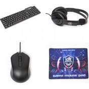 Resim K20 Oyuncu Gamer Seti Klavye+Mouse+Kulaklık+Mouse Pad Muhteşem Oyuncu Seti Klavye+Mouse+Mouse Pad+Mikrofonlu Kulaklık