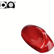 Resim Xuweiwei Kırmızı Karbon Fiber Köpekbalığı Anten Kapak Giulia Stelvio 2017-2020 Yapışkanlı Spor Görünüm 