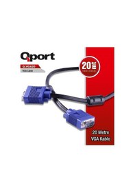 Resim Qport Q-Vga20 15 Pin Filtreli Vga Kablo 20Mt 
