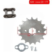 Resim Cloudstore Kayo Bse Ssr Sdg 17 Dişli 428 Zincir Motor Çapa Kart Dirt Bike Ön Motor Dişlisi 