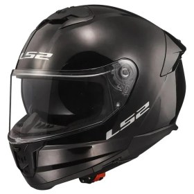 Resim Ls2 Stream 2 Kapalı Kask Siyah XL Tek Renk Özellikli Motorsiklet Aksesuarı 