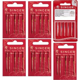 Resim Singer Ev Tipi Aile Dikiş Makine İğnesi Komple Dikiş İğne Seti 