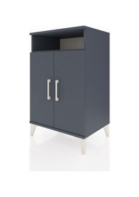 Resim Hyperion Komodin 3 Raflı 2 Kapaklı 60x44x96 Antrasit-antrasit Antrasit 