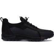 Resim Tamer Tanca Erkek Hakiki Deri Siyah Nubuk Sneakers & Spor Ayakkabı 
