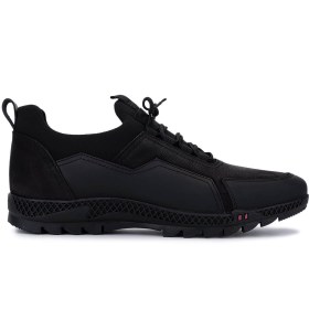 Resim Tamer Tanca Erkek Hakiki Deri Siyah Nubuk Sneakers & Spor Ayakkabı 