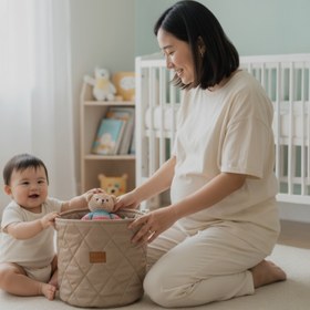 Resim Oyuncak Sepeti - Kestane Kahve - Açık Tarçın 