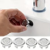 Resim 1pc Evrensel Yuvarlak Vantuz Kapağı, Dekoratif Lavabo İçin Delik Kapağı, Standart Olmayan, Banyo ve Mutfak Lavaboları için Kolay Kurulum 