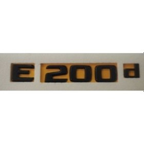 Resim Mercedes Uyumlu Yazı E 200 D Siyah 