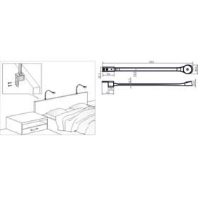 Resim Dizaynaks Yatak Başı Aydınlatma Esnek Usb Şarjlı R 