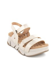 Resim Muya Olimba 34201 Poli Hafif Taban Cırtlı Masajlı Günlük Kadın Sandalet Bej Bej 