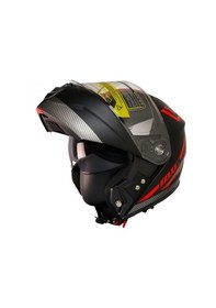 Resim Motosiklet Çene Açılır Kask Güneş Vizörlü Ece 22.06 Sertifikalı New Motor Kaskı V2 Wx Red Çok Renkli 