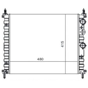 Resim Mga-80101 Su Radyatoru Mekanik ( Fiat : Bravo / Brava / Marea 1.4 515104811 