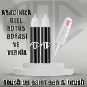 Resim ARTOFCOLOUR Seat L041 Siyah - Black Rötuş Kalemi Vernikli 2li Set 