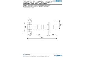 Resim Eca Ankastre Ara Kesme Valfi 102151017 