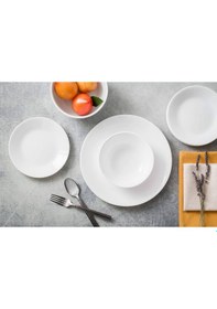 Resim 6 Ad Arya Melamin 12 Cm Çorba Kasesi 6 Ad 24 Cm Servis Tabak 