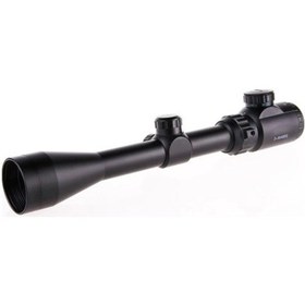 Resim 3-9x40 Zoomlu Çıft Işıklı Av Tüfeği Dürbünü Montaj Kelepçeli Çok Renkli 