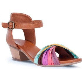 Resim Bueno Shoes Multi M10 Deri Kadın Topuklu Sandalet 01WQ1400 01WQ1400 