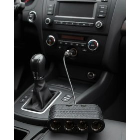 Resim TKÇ Araçlar Için 4’lü Çakmak Çoklayıcı Type C USB ve Koruma Sistemli 