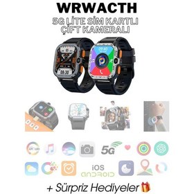Resim Wearfitpro Wrwatch 5g Lite Sim Kart Çift Kameralı Btk Yeni Nesil Özelliklere Sahip 51mm Akıllı Saat Siyah 
