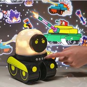 Resim Eco Lounge Çocuklar Için Eğitici Ve Eğlenceli Robot Temali Projektör Gece Lambasi 