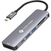 Resim Novoo Type-C to 2 USB-A 3.0 PD 100W 4K HDMI Dönüştürücü HUB Uzay Gri 