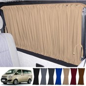 Resim Oto Pandami Fort Custom Uzun Şase 2012+ Uyumlu Krem Raylı Oto Perde Takımı 