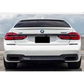 Resim Bmw 7 Serisi G11/g12 Düz Spoyler 2016 2022 Parlak Siyah 