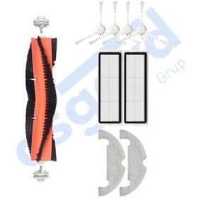 Resim Xiaomi Mop 2 Ultra X10 Uyumlu 1 Ana Fırça 4 Yan Fırça 2 Filtre 2 Mop Pkt-iasgf0001279 