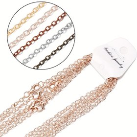 Resim Tek Döngüli Deniz Kurdu Tokalı, Çok Renkli Takı Yapımı Buluntuları, Kendin Yap Kolye Bilezikli Ayak Bileziği, Takı Yapımı Aksesuarları ile 6 Adet Demir Haç Yuvarlak Zincir Kolye 