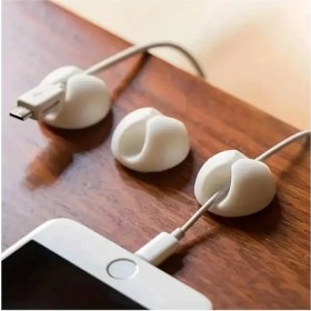 Resim Sanal Trend 10 Adet Yapışkanlı Kablo Düzenleyici Sabitleme Duvar Fayans Cam Kablo Tutucu 