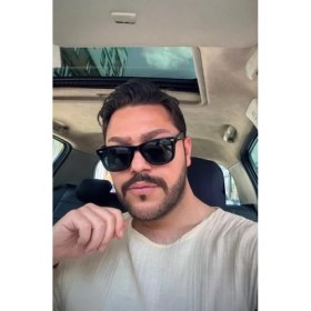 Resim Wayfarer Parlak Siyah Erkek Güneş Gözlük Amerikan Kesim UV400 