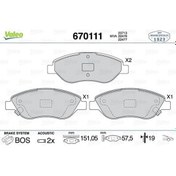 Resim VALEO 670111 Ön Disk Fren Balatası Fiat Egea 1.6 Mjtd 16V 10.15 