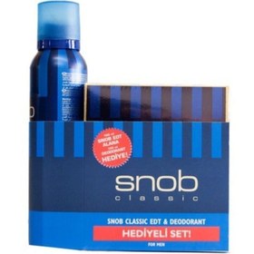 Resim Snob Classıc Edt 100ml Deodorant 150ml Erkek Parfüm Seti 