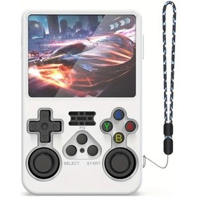 Resim Gaojunshop01 Anbernıc R36s Beyaz Silikon Koruyucu Kılıf Toz Geçirmez Esnek Ve Ergonomik Taşınabilir Oyun Kılıfı 