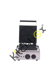 Resim Kitchbox Ticari Endüstriyel Tekli Çiçek Waffle Makinesi (Kare Kasa) 