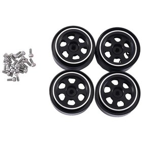 Resim Adet 1.0 İnç Metal Beadlock Tekerlek Jantı Tekerlek Göbeği Trx4m 1/18 Rc Paletli Araba Yükseltme Parçaları Erişimi 