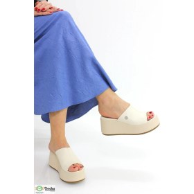 Resim Mammamia Kadın Günlük Ortopedik Deri Dolgu Topuk Terlik M26YT1565 