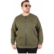 Resim Mocgrande Büyük Beden Bisiklet Yaka 3ip Sweat Possible 25719 Hakı Haki 