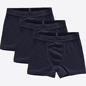 Resim Malabadi Erkek Çocuk Füme 3 Lü Paket Pamuk Elastan Boxer 208 