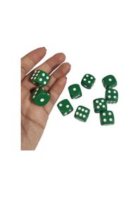 Resim Yeşil Okey Zarı Renkli Masa Oyunları Zarı - 2 Adet 