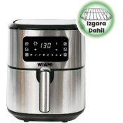 Resim Wiami Airfryer 6.5 L Akıllı Yağsız Hava Fritözü Metallic 