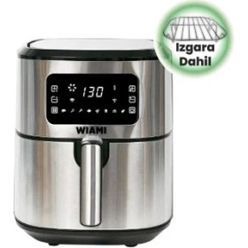 Resim Wiami Airfryer 6.5 L Akıllı Yağsız Hava Fritözü Metallic 