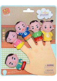 Resim Finger Puppet Kızlar Parmak Kukla Seti 5 Figürlü Oyuncak Parmak Kukla Çok Renkli 